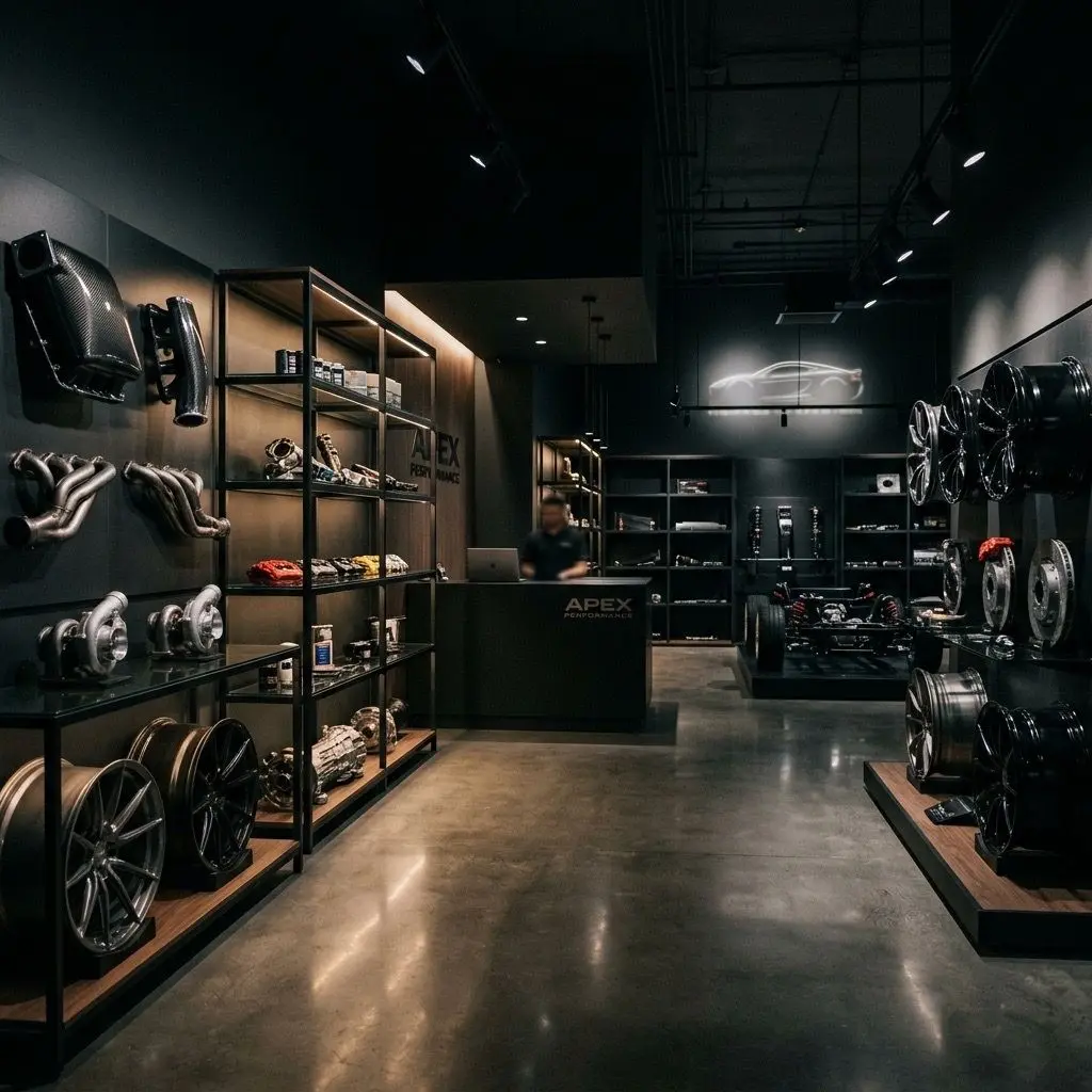 Showroom de peças e atendimento presencial na Líbero Auto Peças Santa Felicidade em Curitiba